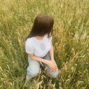 Minimalist Baby Tee Mockup | Gildan 5000B White Shirt