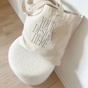 canvas tote bag mockup