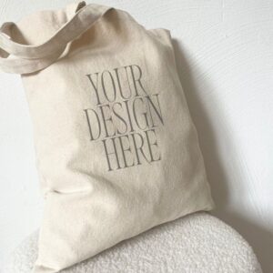 real tote bag mockup